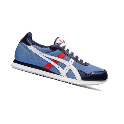 Tenis Asics TIGER RUNNER Hombre Azules Blancos | 2153689-ET