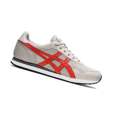 Tenis Asics TIGER RUNNER Hombre Grises Rojos | 2491867-FZ