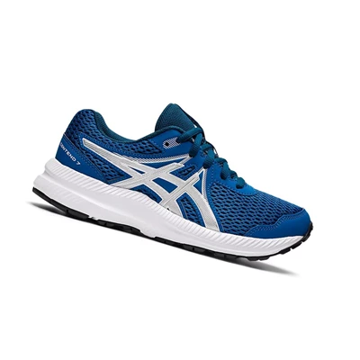 Tenis Para Correr Asics CONTEND 7 GS Niños Plateados | 4607523-PV