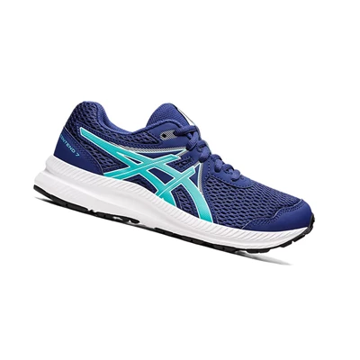 Tenis Para Correr Asics CONTEND 7 GS Niños Azules | 4725198-LE
