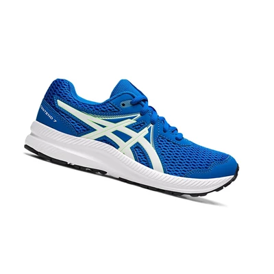 Tenis Para Correr Asics CONTEND 7 GS Niños Azules Blancos | 7129340-JE