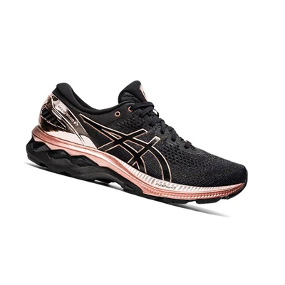 Tenis Para Correr Asics GEL-KAYANO 27 PLATINUM Mujer Negros | 3869157-AS