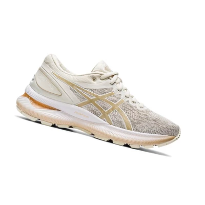 Tenis Para Correr Asics GEL-NIMBUS 22 Knit Mujer Blancos | 0768254-AD