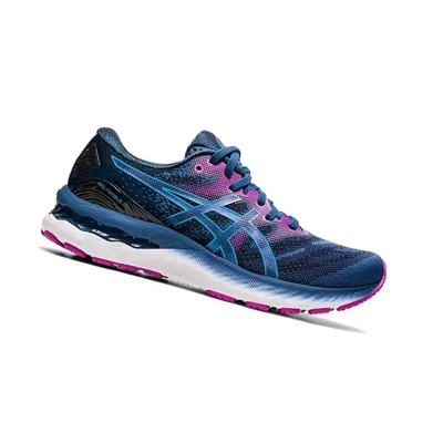 Tenis Para Correr Asics GEL-NIMBUS 23 Anchos Mujer Azules Oscuro | 9723514-BG