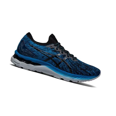 Tenis Para Correr Asics GEL-NIMBUS 23 Knit Hombre Azules | 0356874-OQ
