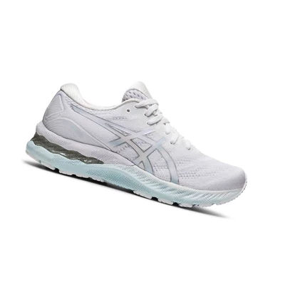 Tenis Para Correr Asics GEL-NIMBUS 23 Mujer Blancos | 6814395-FC