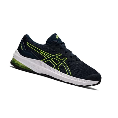 Tenis Para Correr Asics GT-1000 11 GS Niños Azules Verdes | 8543206-GA