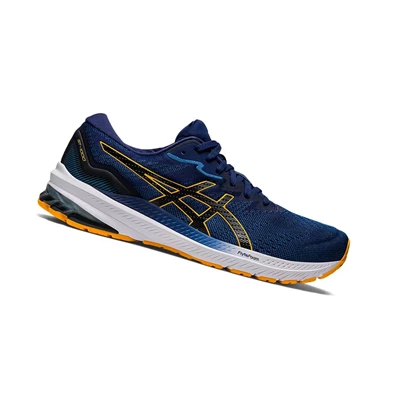 Tenis Para Correr Asics GT-1000 11 Hombre Azur Negros | 7492186-MR