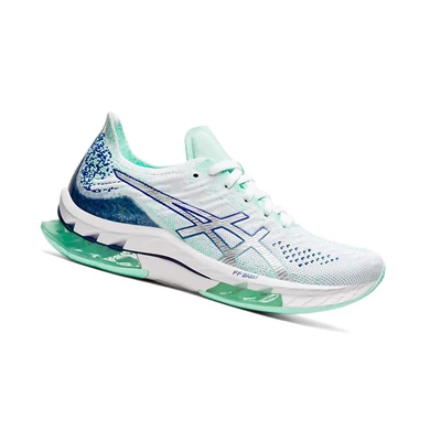 Tenis Para Correr Asics KINSEI BLAST Mujer Blancos Plateados | 6753094-DQ