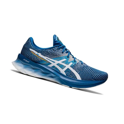 Tenis Para Correr Asics NOVABLAST Hombre Azules | 9085467-UF