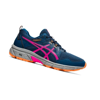 Tenis Para Trail Running Asics GEL-VENTURE 8 Anchos Mujer Azul Marino | 8507614-TC