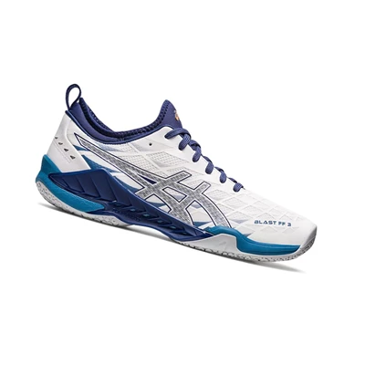 Tenis de Voleibol Asics BLAST FF 3 Hombre Blancos Azules | 5371049-MG