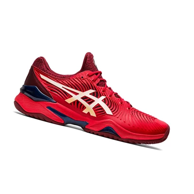 Zapatos de Tenis Asics COURT FF 2 Hombre Rojos Blancos | 0842639-MJ