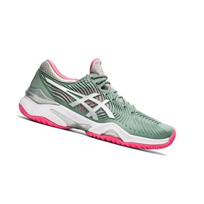 Zapatos de Tenis Asics COURT FF 2 Mujer Verde Oliva | 8791654-AQ