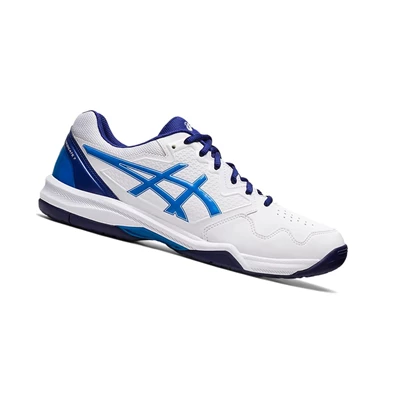 Zapatos de Tenis Asics GEL-DEDICATE 7 Hombre Blancos Azules | 3695701-VN