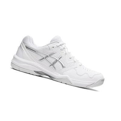 Zapatos de Tenis Asics GEL-DEDICATE 7 Mujer Blancos Plateados | 6915248-QY