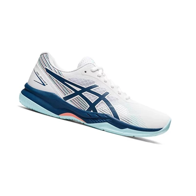 Zapatos de Tenis Asics GEL-GAME 8 Mujer Blancos Azules Claro | 8049265-EJ