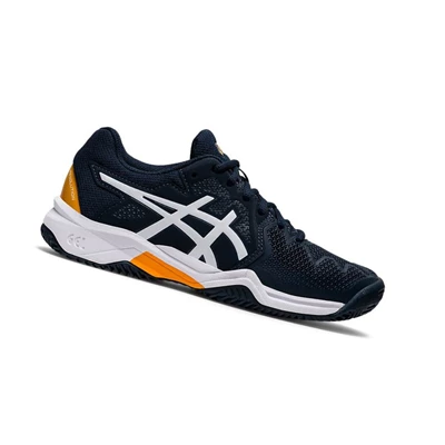 Zapatos de Tenis Asics GEL-RESOLUTION 8 Clay GS Niños Azul Marino | 2475361-SX