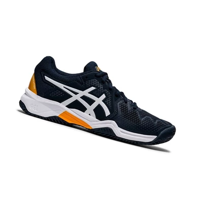 Zapatos de Tenis Asics GEL-RESOLUTION 8 Clay GS Niños Azul Marino | 3680172-JN