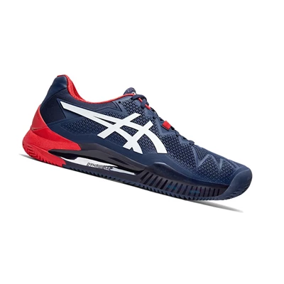 Zapatos de Tenis Asics GEL-RESOLUTION 8 CLAY Hombre Blancos | 4670328-HL