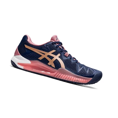 Zapatos de Tenis Asics GEL-RESOLUTION 8 OC Mujer Azul Marino | 5683917-WL