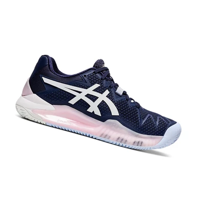 Zapatos de Tenis Asics GEL-RESOLUTION 8 CLAY Mujer Blancos | 7382065-XZ