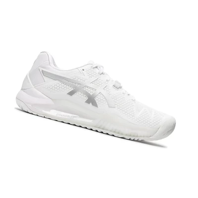 Zapatos de Tenis Asics GEL-Resolution 8 Mujer Blancos Plateados | 4075389-JH