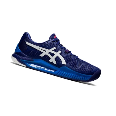 Zapatos de Tenis Asics GEL-Resolution 8 Hombre Azules Blancos | 8371509-GA