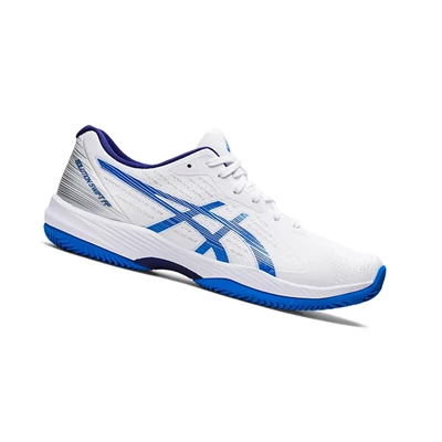 Zapatos de Tenis Asics SOLUTION SWIFT FF CLAY Hombre Blancos Azules | 3568791-GX