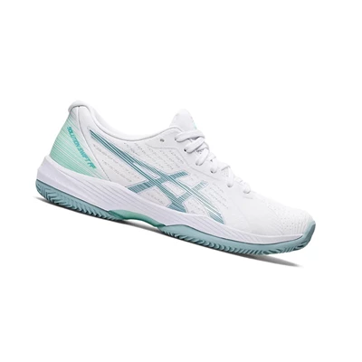Zapatos de Tenis Asics SOLUTION SWIFT FF CLAY Mujer Blancos Azules | 6127439-YZ